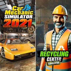 Recycling Center Simulator & Car Mechanic Simulator 2021 cover image