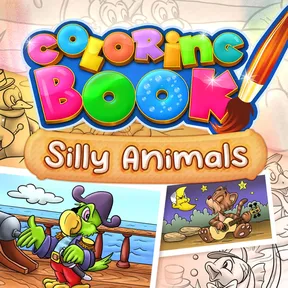 Coloring Book: Silly Animals cover image
