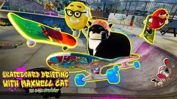 Skateboard Drifting with Maxwell Cat: The Game Simulator cover image