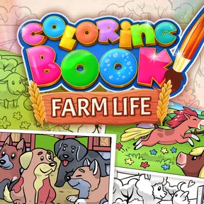 Coloring Book: Farm Life cover image
