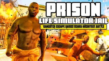 Prison Life Simulator Jail - Gangster Escape Games Scary Architect Battle cover image