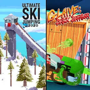 Ultimate Ski Jumping 2020 + Glaive: Brick Breaker Bundle cover image