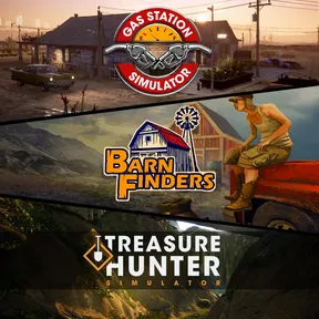 Gas Station Simulator + Barn Finders + Treasure Hunter Simulator BUNDLE cover image