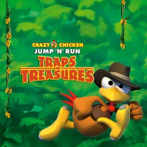 Crazy Chicken Jump 'n' Run Traps and Treasures cover image