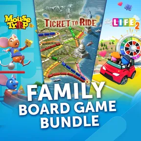 Family Board Game Bundle – Ticket to Ride®, Mouse Trap and The Game of Life 2 cover image
