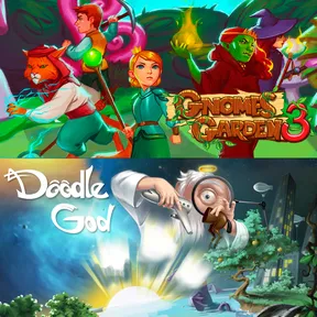 Gnomes Garden 3: The thief of castles&Doodle God cover image