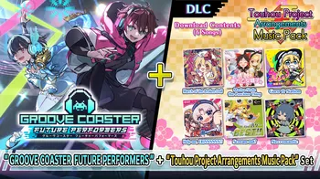 "GROOVE COASTER FUTURE PERFORMERS" + "Touhou Project Arrangements Music Pack" Set cover image