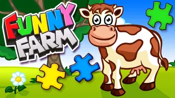 Funny Farm Animal Jigsaw Puzzle Game for Kids and Toddlers cover image
