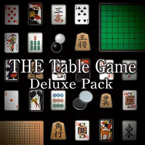 THE Table Game Deluxe Pack 　-Mahjong, Go, Shogi, Tsume Shogi, Othello, Card, Hanafuda, Shisen Mahjong Solitaire, Chess, Backgammon- cover image