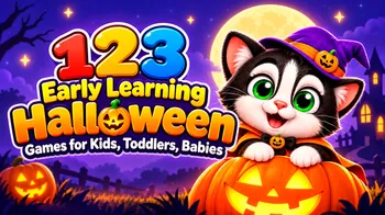 123 Early Learning Halloween Games for Kids, Toddlers, Babies cover image