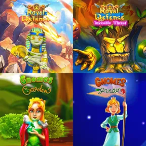 ROYAL DEFENSES&GNOMES GARDENS BUNDLE cover image