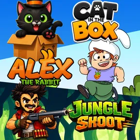 Cat in the Box + Alex the Rabbit + Jungle Shoot (Bundle) cover image
