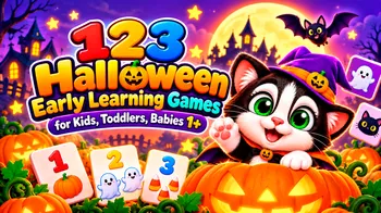 123 Halloween Early Learning Games for Kids, Toddlers, Babies 1+ cover image