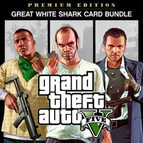 Grand Theft Auto V: Premium Edition & Great White Shark Card Bundle cover image