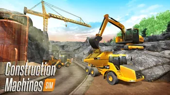 Construction Machines SIM: Bridges, buildings and constructor trucks simulator cover image