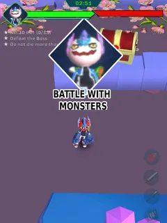 Battle with monsters game 3D cover image