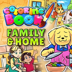Coloring Book: Family & Home cover image