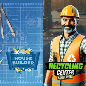 Recycling Center Simulator & House Builder Overtime cover image
