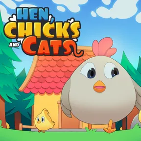 HEN, CHICKS AND CATS cover image