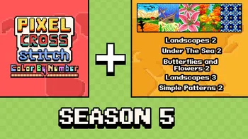 Pixel Cross Stitch Color by Number: Season 5 cover image