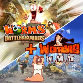 Worms Battlegrounds + Worms W.M.D cover image