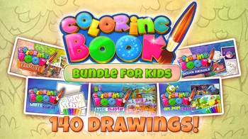 Coloring Book: Bundle For Kids - 140 drawings cover image
