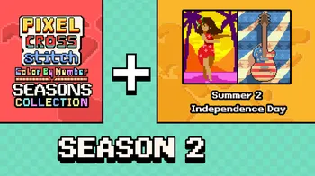 Pixel Cross Stitch Color by Number Seasons Collection Season 2 cover image