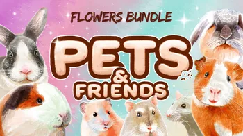 Pets and Friends Flowers Bundle cover image