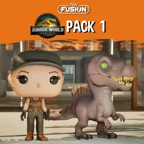 Funko Fusion - Jurassic World Rebirth Pack 1 -Zora Bennett and Spinosaurus cover image