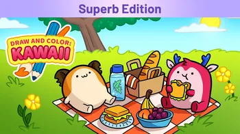 DRAW AND COLOR: KAWAII Superb Edition cover image