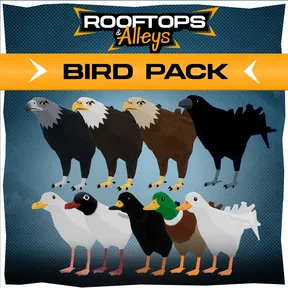 Rooftops and Alleys: The Parkour Game - Bird Pack DLC cover image