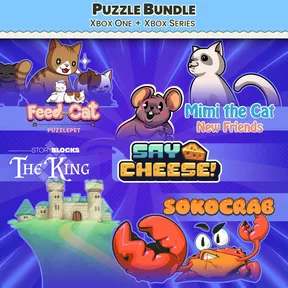 Puzzle Bundle Xbox - PuzzlePet - Feed Your Cat, Say Cheese, Mimi the Cat: New Friends, Story Blocks: The King and Sokocrab cover image