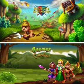 Medieval Defenders&Gnomes Garden cover image