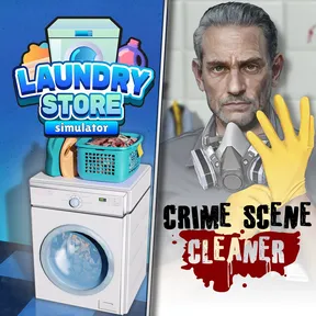 Laundry Store Simulator & Crime Scene Cleaner cover image