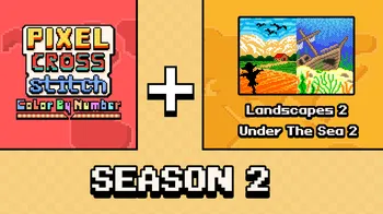 Pixel Cross Stitch Color by Number: Season 2 cover image