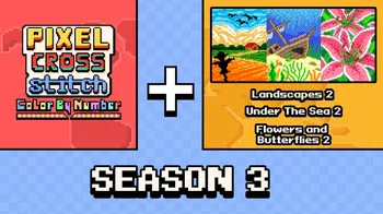 Pixel Cross Stitch Color by Number: Season 3 cover image