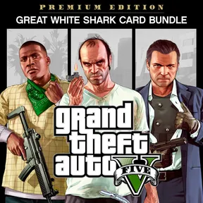 Grand Theft Auto V: Premium Edition & Great White Shark Card Bundle cover image