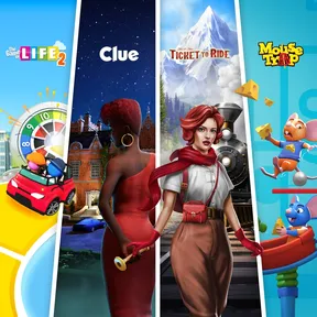 Classic Board Game Bundle - Ticket to Ride, Cluedo, Mouse Trap and The Game of Life 2 cover image