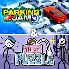 Parking Jam & Thief Puzzle cover image