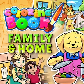 Coloring Book: Family & Home cover image