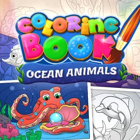 Coloring Book: Ocean Animals cover image