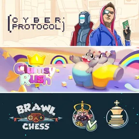 Cyber Protocol + Clumsy Rush + Brawl Chess cover image