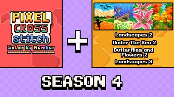 Pixel Cross Stitch Color by Number: Season 4 cover image