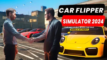 Car Flipper Simulator 2024 - Car Mechanic, Wash, Car Sale: Wheels of Profit cover image