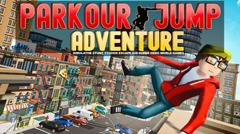 Parkour Jump Adventure - Simulator Stunt Tycoon Escape Kid Super Hero World Games cover image