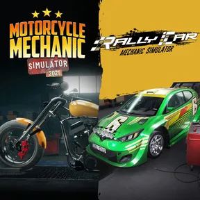 Rally Car Mechanic x Motorcycle Mechanic Simulator 2021 cover image