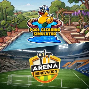 Pool Cleaning Simulator & Arena Renovation Bundle cover image