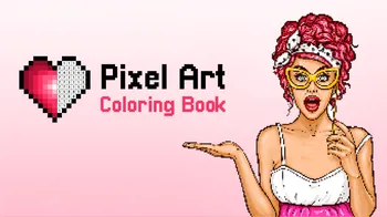 Pixel Art Coloring Book cover image