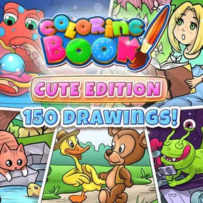 Coloring Book: Cute Edition - 150 drawings cover image