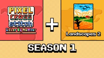 Pixel Cross Stitch Color by Number: Season 1 cover image